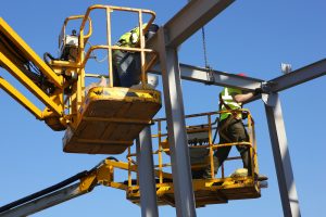 insurance for erecting steel Steel erectors at work