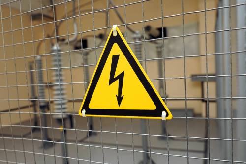 electrical hazard sign