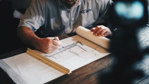 Architect Shareholder Working on a Project