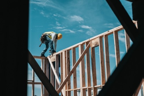 construction work on a construction site