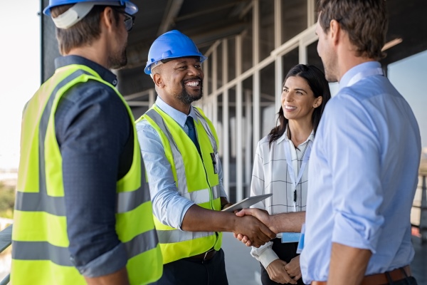 Contractor and Developer Handshake