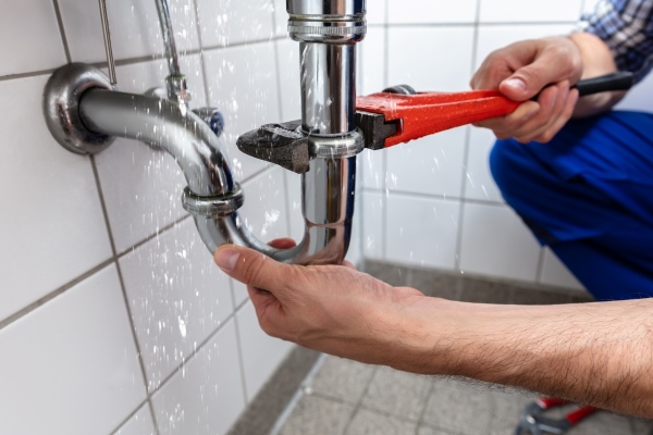 Leaking Sink Being Repaired