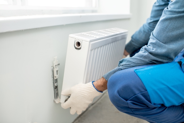 Water Heating Radiator Installation